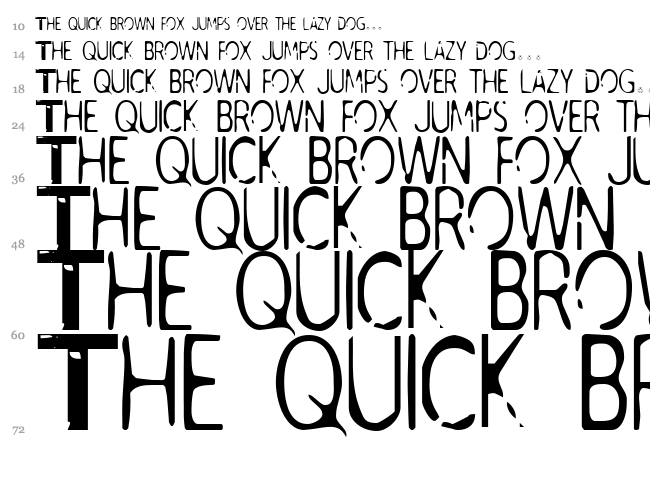 I Am Sherlocked font waterfall